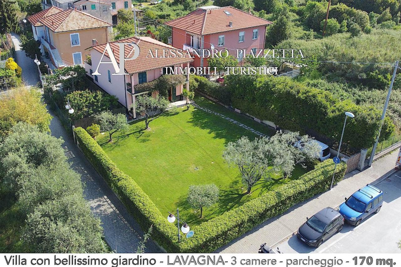 Villa Marinin - Con Splendido Giardino E Vicino Ad Oasi Naturalistica Lavagna Luaran gambar