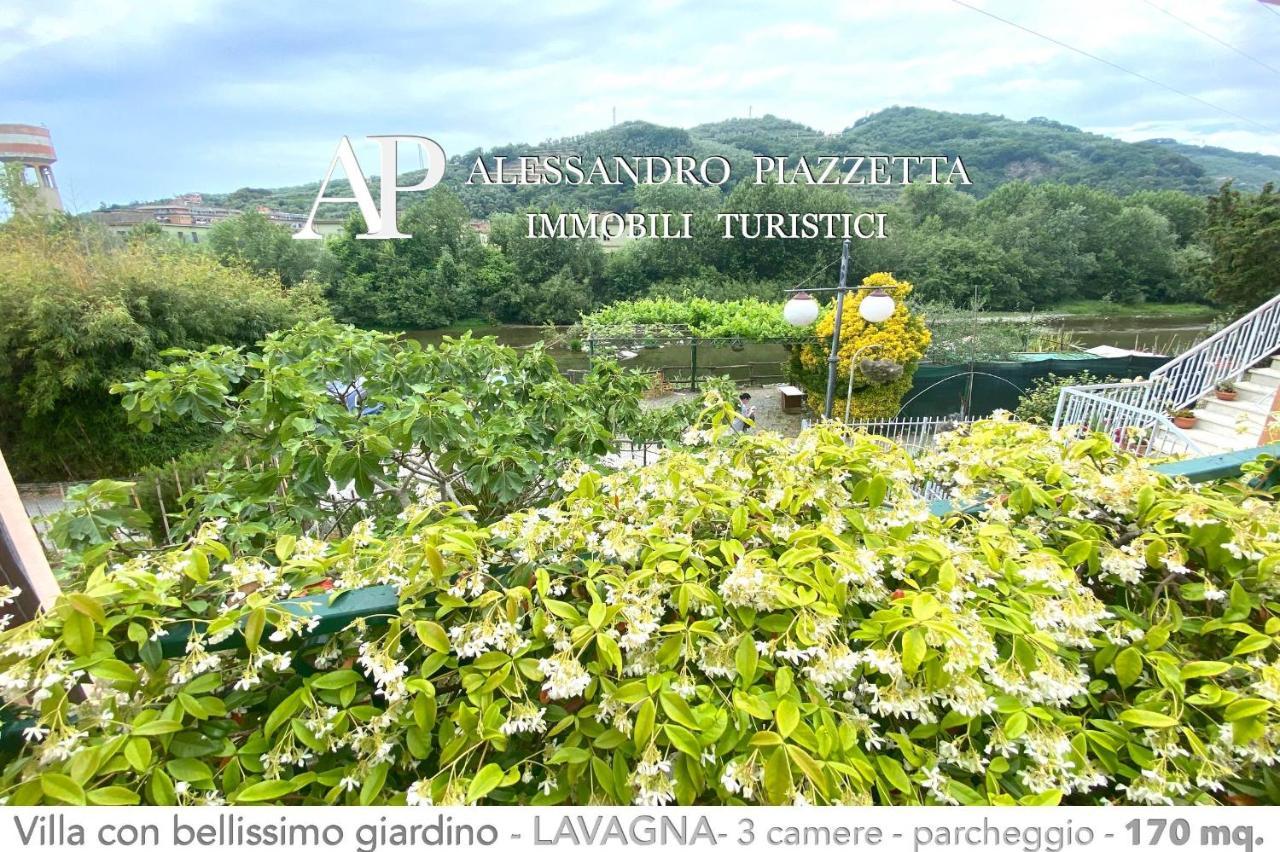 Villa Marinin - Con Splendido Giardino E Vicino Ad Oasi Naturalistica Lavagna Luaran gambar