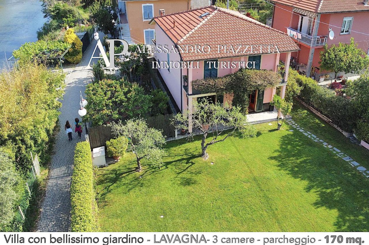 Villa Marinin - Con Splendido Giardino E Vicino Ad Oasi Naturalistica Lavagna Luaran gambar