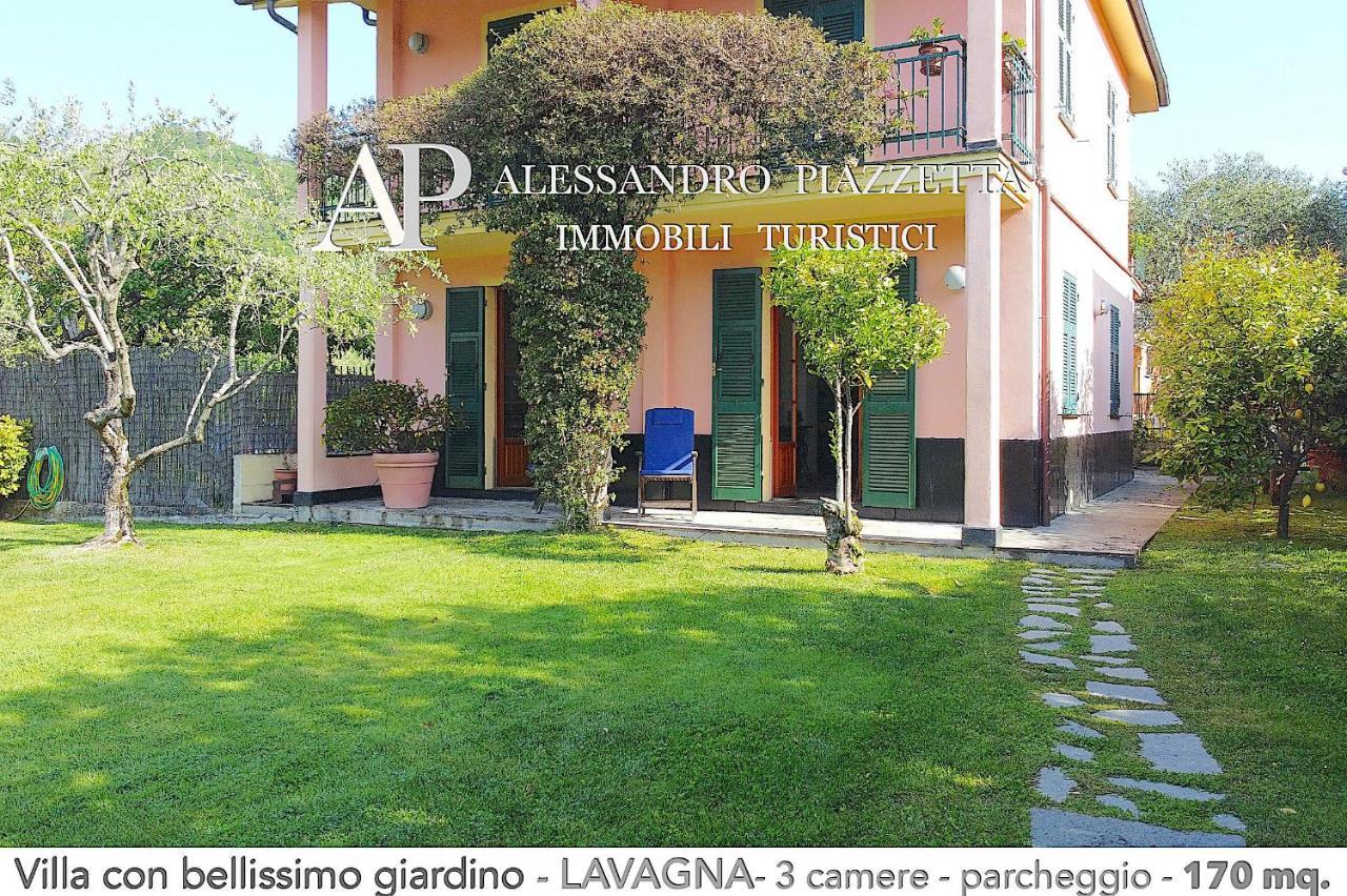 Villa Marinin - Con Splendido Giardino E Vicino Ad Oasi Naturalistica Lavagna Luaran gambar