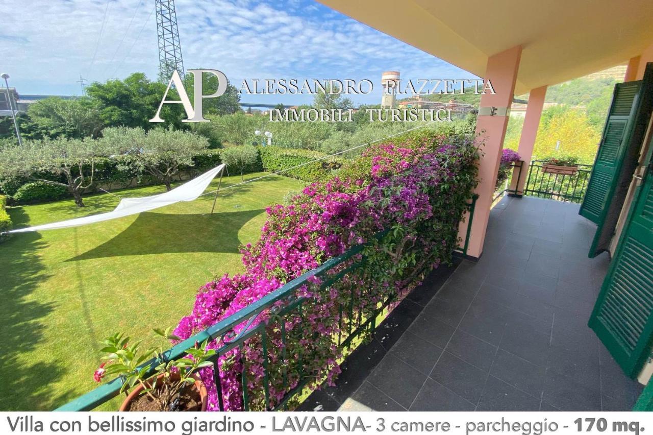 Villa Marinin - Con Splendido Giardino E Vicino Ad Oasi Naturalistica Lavagna Luaran gambar